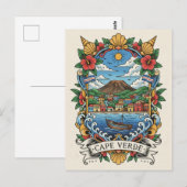 Carte Postale Voyage au Cap-Vert (Devant / Derrière)