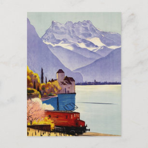Carte Postale Voyage au lac Léman