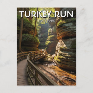 Carte Postale Voyage au parc d'État de Indiana Turkey Run