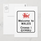 Carte Postale Voyage au Pays de Galles, Royaume-Uni (Devant / Derrière)