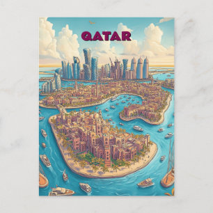 Carte Postale Voyage au Qatar