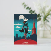 Carte Postale Voyage au Texas : L'esprit d'aventure (Debout devant)