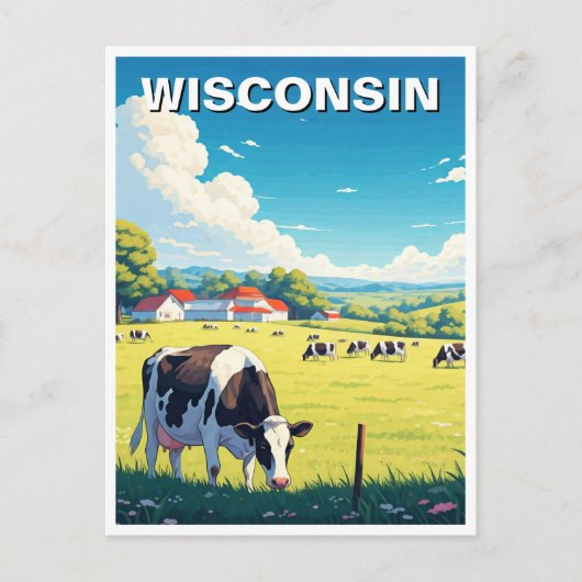 Carte Postale Voyage au Wisconsin (Devant)