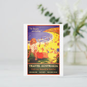 Carte postale voyage australien vintage (Debout devant)
