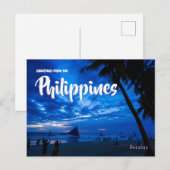 Carte Postale Voyage aux Philippines (Devant / Derrière)