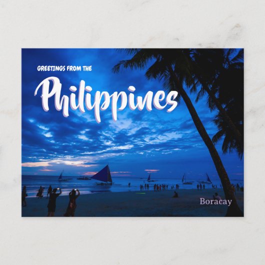 Carte Postale Voyage aux Philippines (Devant)