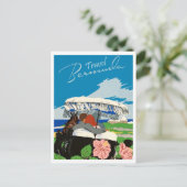 Carte Postale Voyage Bermudes, Évasion Romantique, Coloré (Debout devant)