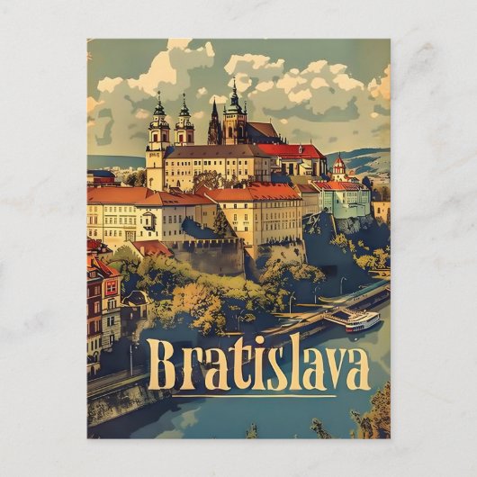 Carte Postale Voyage Bratislava et vintage (Devant)