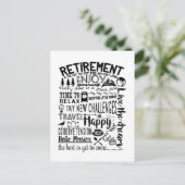 Carte Postale voyage cadeau de retraite du patron (Debout devant)