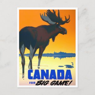 Carte postale voyage Canada vintage
