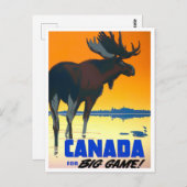 Carte postale voyage Canada vintage (Devant / Derrière)