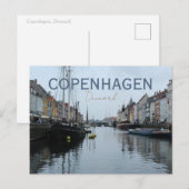 Carte Postale Voyage Copenhague Danemark (Devant / Derrière)
