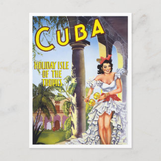 Carte postale voyage Cuba vintage