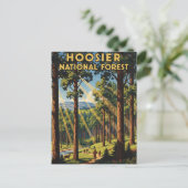 Carte Postale Voyage dans la forêt nationale d'Indiana Hoosier (Debout devant)