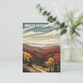 Carte Postale Voyage dans la forêt nationale d'Indiana Hoosier (Debout devant)