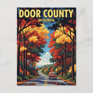 Carte Postale Voyage dans le comté de Door au Wisconsin d'antan