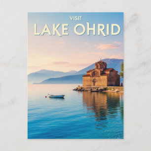 Carte Postale Voyage dans le lac Ohrid en Macédoine du Nord