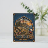 Carte Postale Voyage dans le Minnesota Rétro (Debout devant)
