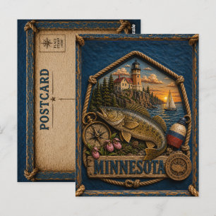 Carte Postale Voyage dans le Minnesota Rétro
