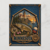 Carte Postale Voyage dans le Minnesota Rétro (Devant)