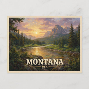 Carte Postale voyage dans le Montana