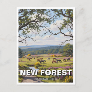 Carte Postale Voyage dans le parc national de New Forest