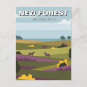 Carte Postale Voyage dans le parc national de New Forest (Devant)