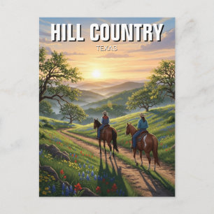 Carte Postale Voyage dans le pays collineux du Texas