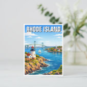 Carte Postale Voyage dans le Rhode Island (Debout devant)