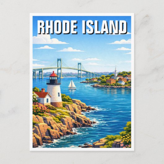 Carte Postale Voyage dans le Rhode Island (Devant)