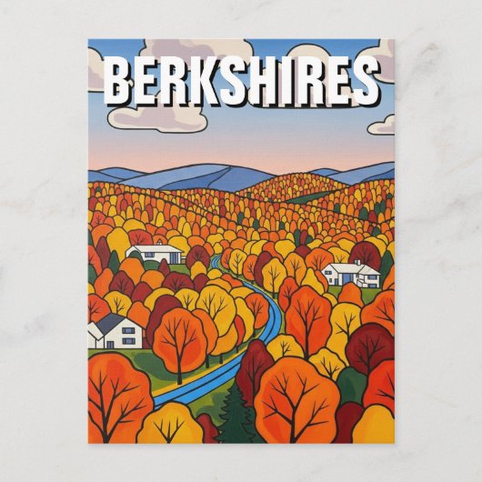 Carte Postale Voyage dans les Berkshires Massachusetts (Devant)