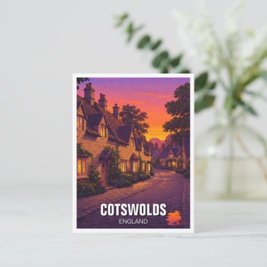Carte Postale Voyage dans les Cotswolds en Angleterre (Debout devant)