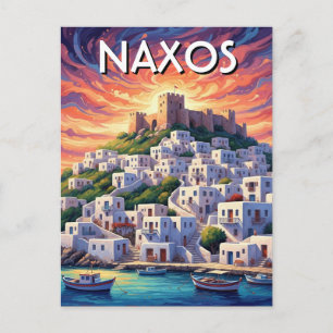 Carte Postale Voyage dans les îles grecques de Naxos
