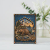 Carte Postale Voyage dans l'Oregon vintage (Debout devant)