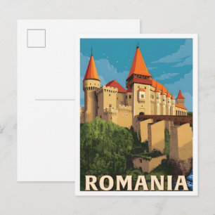 Carte Postale Voyage d'art vintage en Roumanie