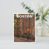 Carte Postale Voyage de Boston Beacon Hill (Debout devant)