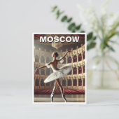 Carte Postale Voyage de danseuse de ballet de Moscou (Debout devant)