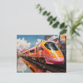 Carte Postale Voyage de l'acier : Captivant le train inspiré (Debout devant)