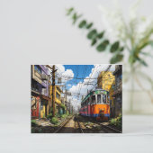 Carte Postale Voyage de l'acier : Captivant le train inspiré (Debout devant)