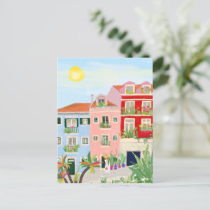 Carte Postale Voyage de Lisbonne coloré