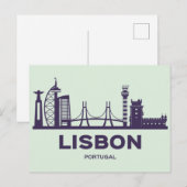 Carte postale Voyage de Lisbonne Portugal (Devant / Derrière)