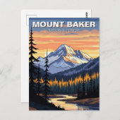 Carte Postale Voyage de Mount Baker National Forest Washington (Devant / Derrière)