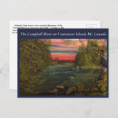 Carte Postale Voyage de pêche en eau douce de Campbell sur l'île (Devant / Derrière)