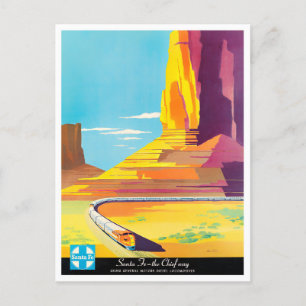 Carte postale voyage de père Noël Fe Chief Way