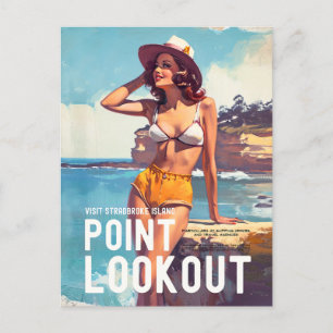Carte Postale Voyage de recherche de point de style vintage
