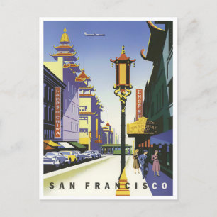 Carte postale voyage de San Francisco Chinatown