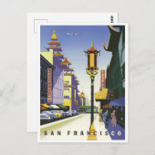 Carte postale voyage de San Francisco Chinatown (Devant / Derrière)