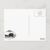 Carte Postale Voyage de transport avec vêtements et cadeaux cupi (Dos)