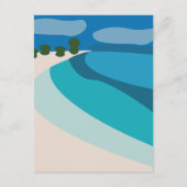 Carte Postale Voyage de vacances à la plage (Devant)
