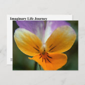 CARTE POSTALE VOYAGE DE VIE IMAGINAIRE (Devant / Derrière)